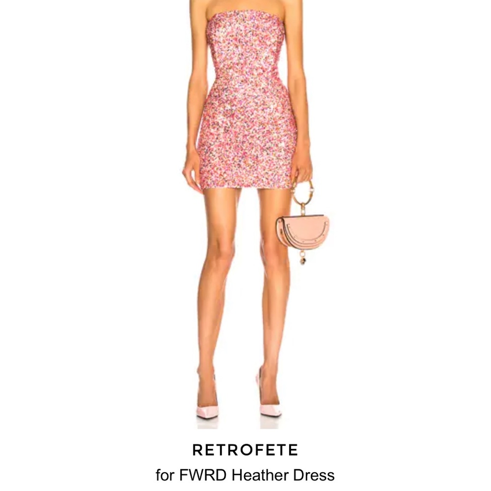 Retrofete Heather Dress in Peach Multi. Only worn 1 time. Great Condition.